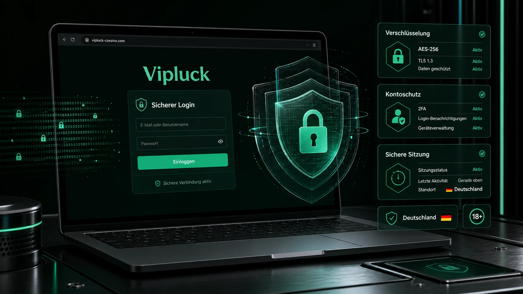 Sicherheit beim Vipluck Login Deutschland